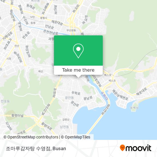 조마루감자탕 수영점 map
