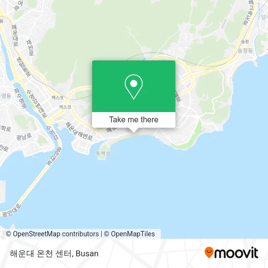 해운대 온천 센터 map