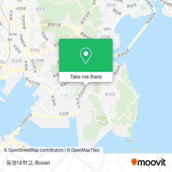 동명대학교 map