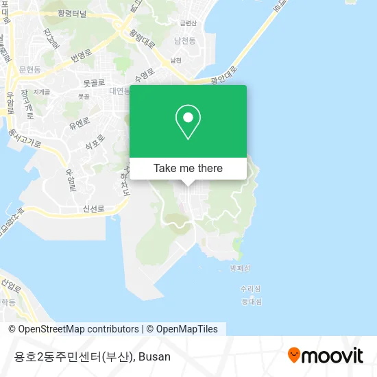 용호2동주민센터(부산) map