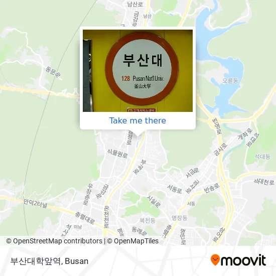 부산대학앞역 map