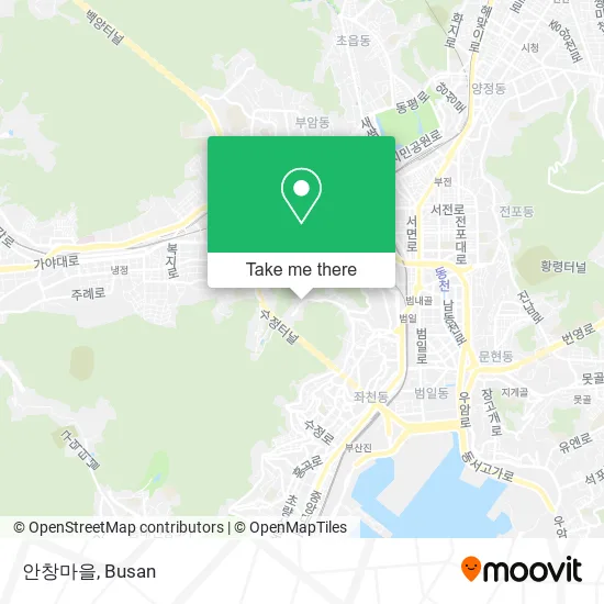 안창마을 map