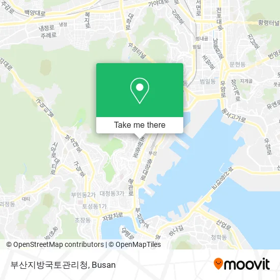 부산지방국토관리청 map