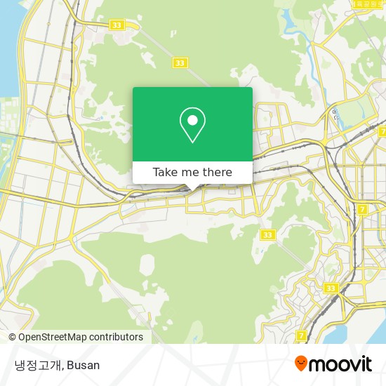 냉정고개 map