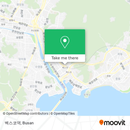 벡스코역 map