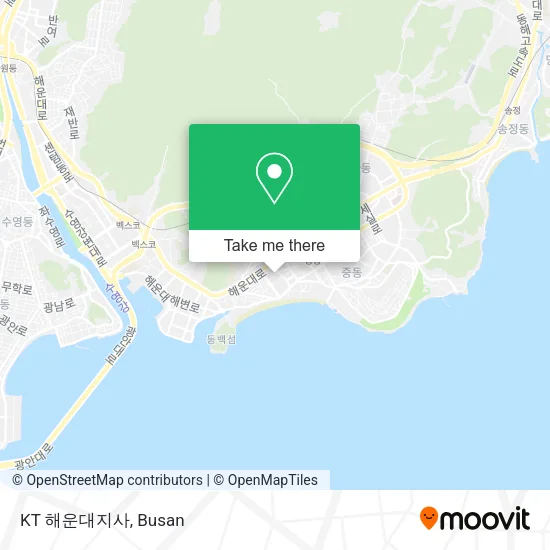 KT 해운대지사 map