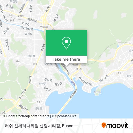 러쉬 신세계백화점 센텀시티점 map