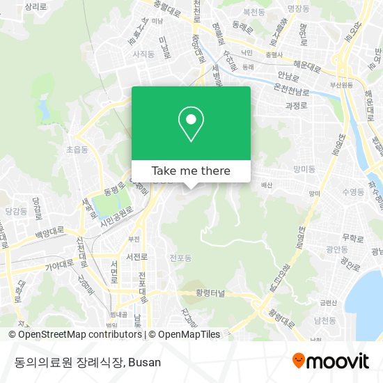 동의의료원 장례식장 map