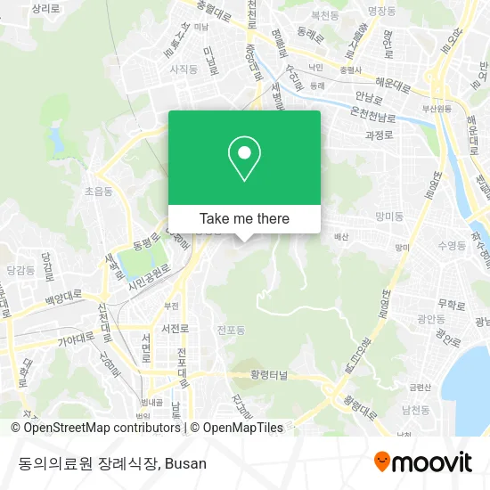 동의의료원 장례식장 map