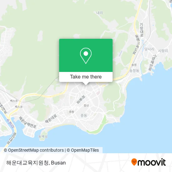 해운대교육지원청 map