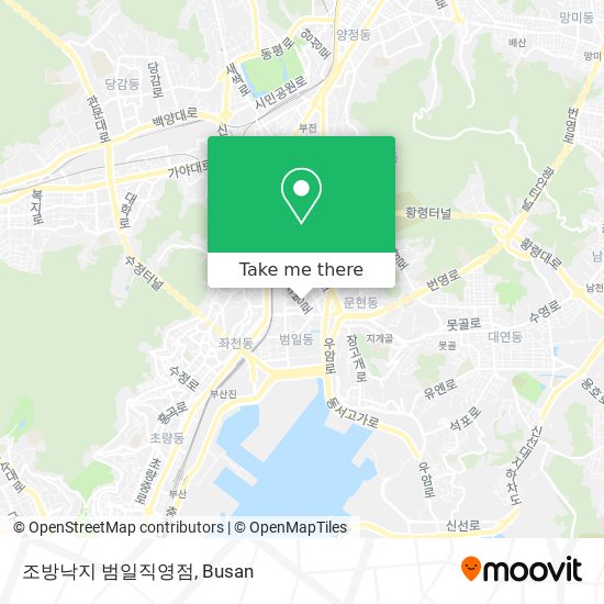 조방낙지 범일직영점 map