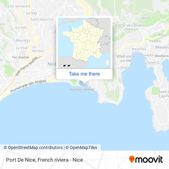Mapa Port De Nice