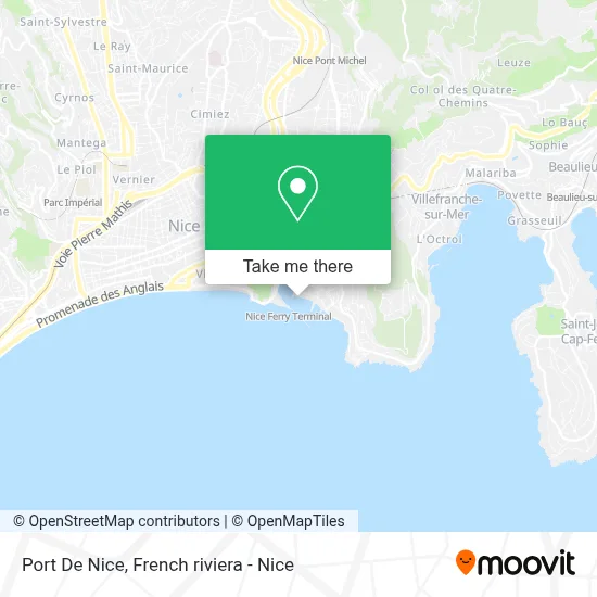 Port De Nice map