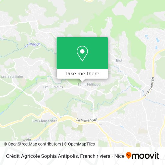 Crédit Agricole Sophia Antipolis map