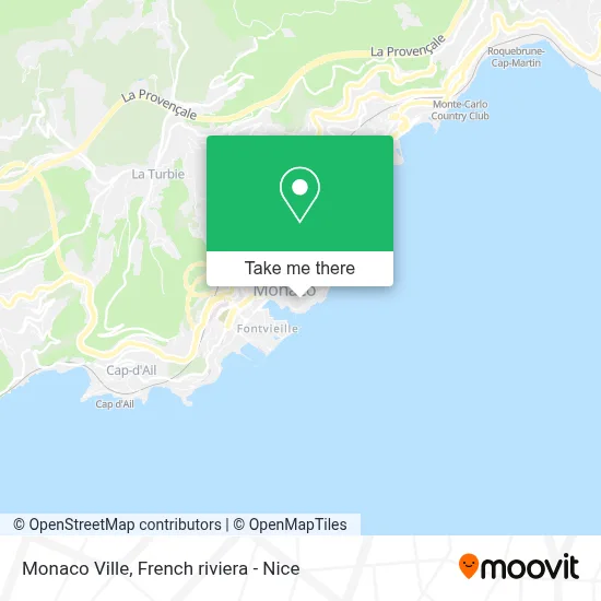 Monaco Ville map