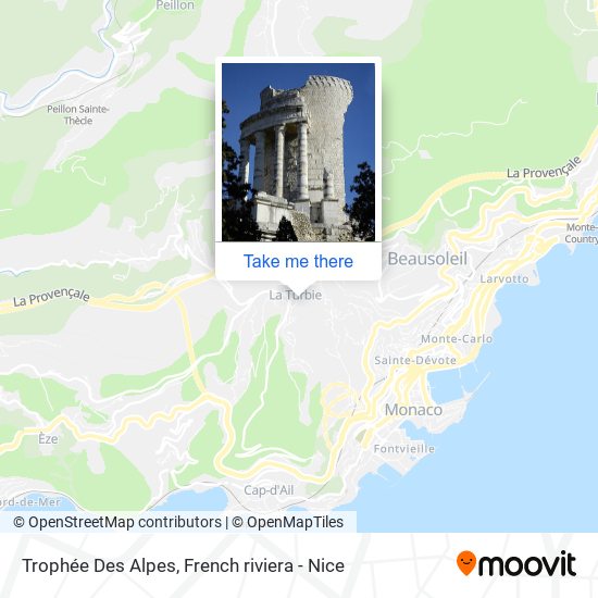 Trophée Des Alpes map