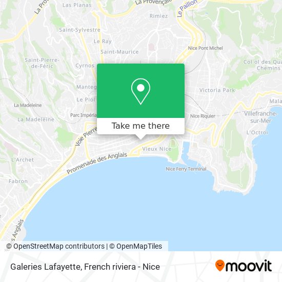 Galeries Lafayette map