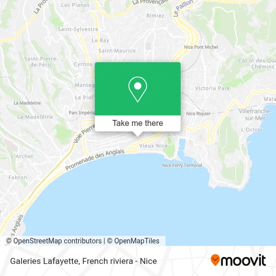 Galeries Lafayette map
