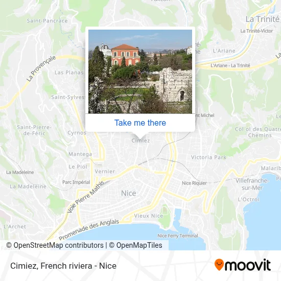 Cimiez map