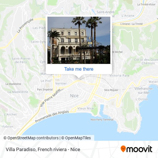 Villa Paradiso map