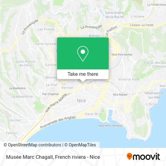 Musée Marc Chagall map