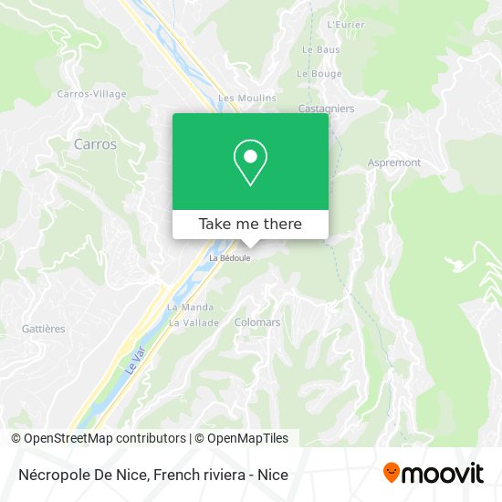 Mapa Nécropole De Nice