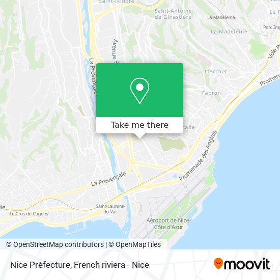 Nice Préfecture map