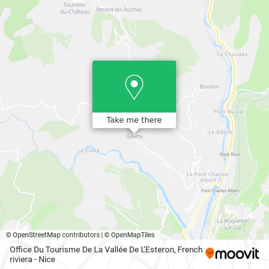 Office Du Tourisme De La Vallée De L'Esteron map