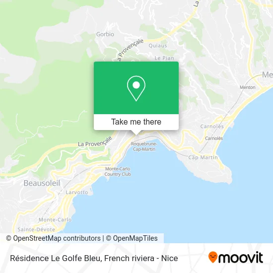 Résidence Le Golfe Bleu map