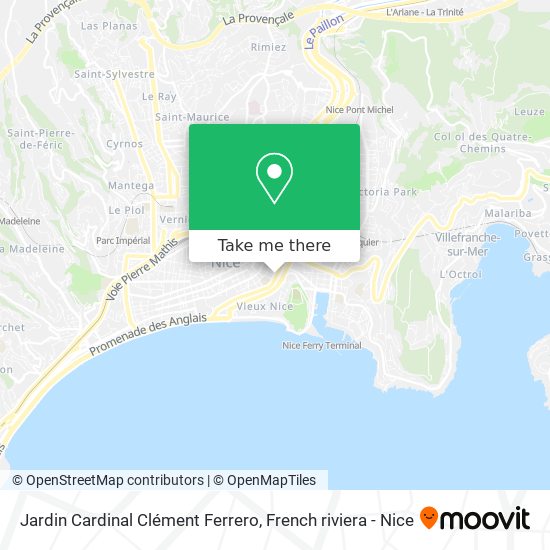 Jardin Cardinal Clément Ferrero map