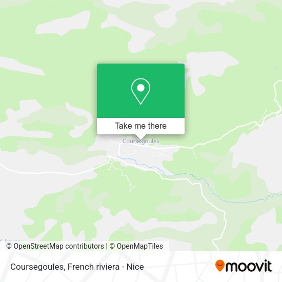 Coursegoules map