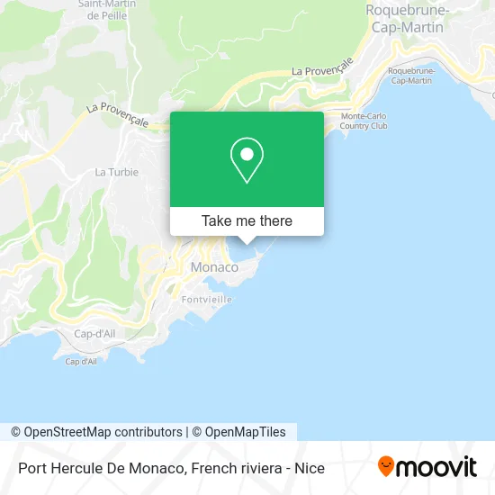 Port Hercule De Monaco map