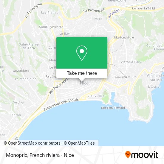 Monoprix map