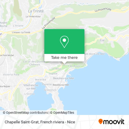 Mapa Chapelle Saint-Grat