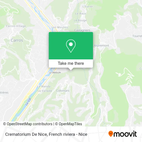 Crematorium De Nice map