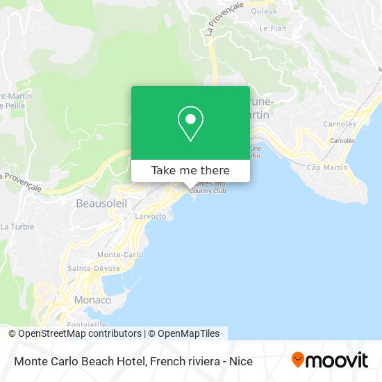 Mapa Monte Carlo Beach Hotel