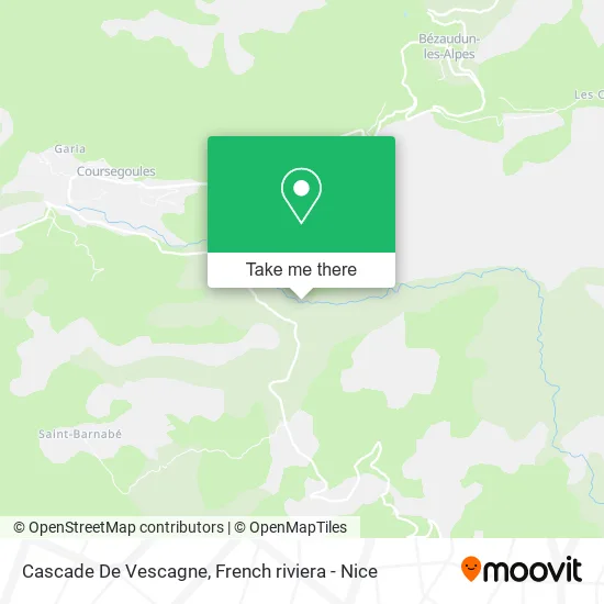 Cascade De Vescagne map