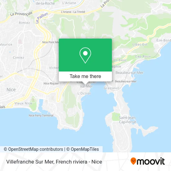 Villefranche Sur Mer map