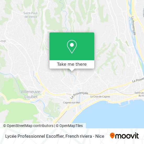 Lycée Professionnel Escoffier map