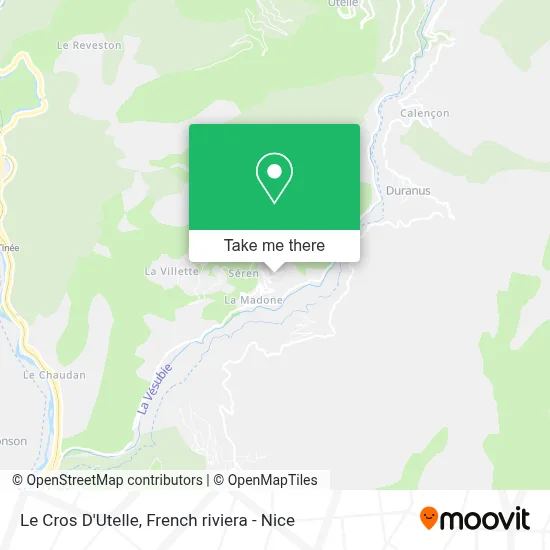 Le Cros D'Utelle map