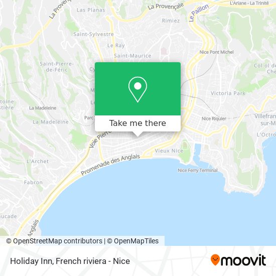 Holiday Inn map