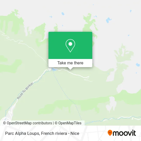 Parc Alpha Loups map