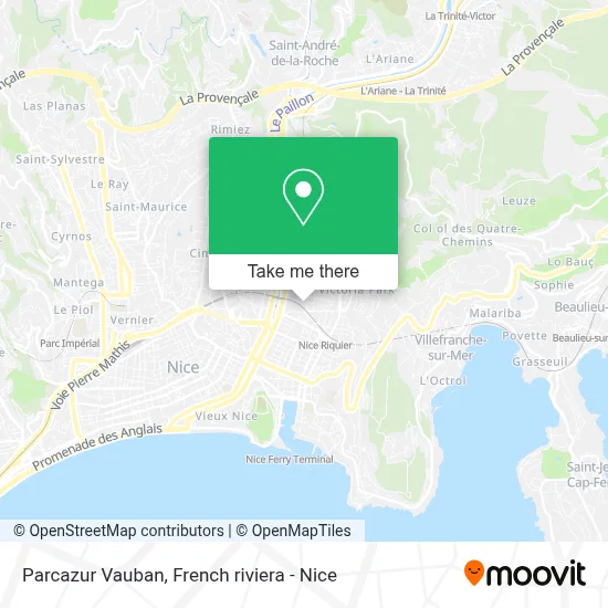 Parcazur Vauban map