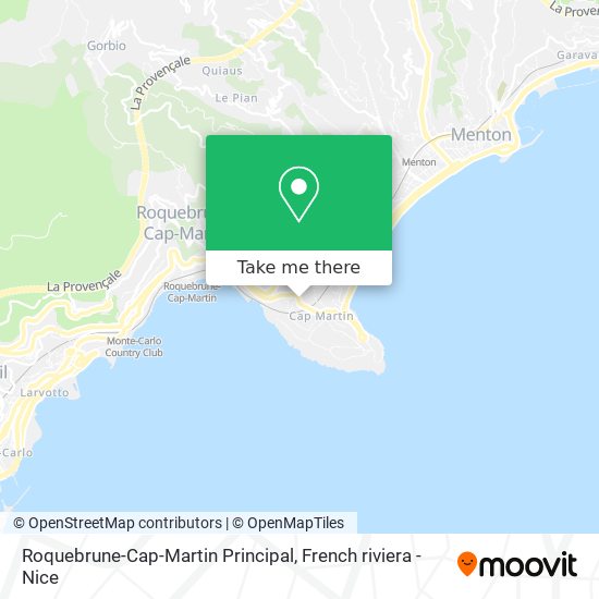 Roquebrune-Cap-Martin Principal map