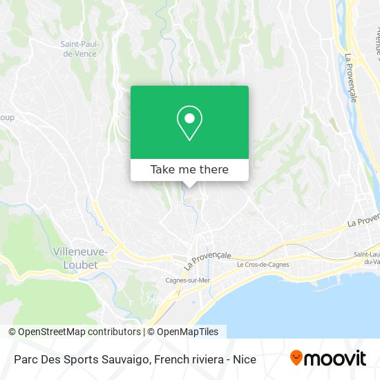 Mapa Parc Des Sports Sauvaigo
