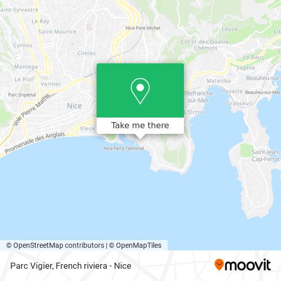 Mapa Parc Vigier