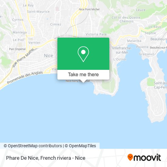 Phare De Nice map