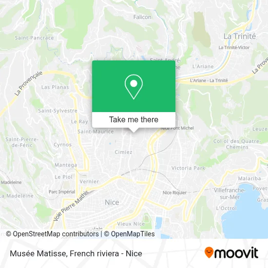 Musée Matisse map