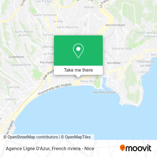 Agence Ligne D'Azur map