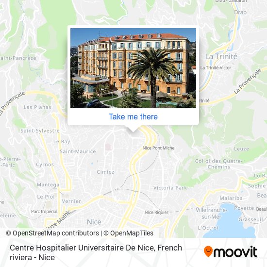 Centre Hospitalier Universitaire De Nice map